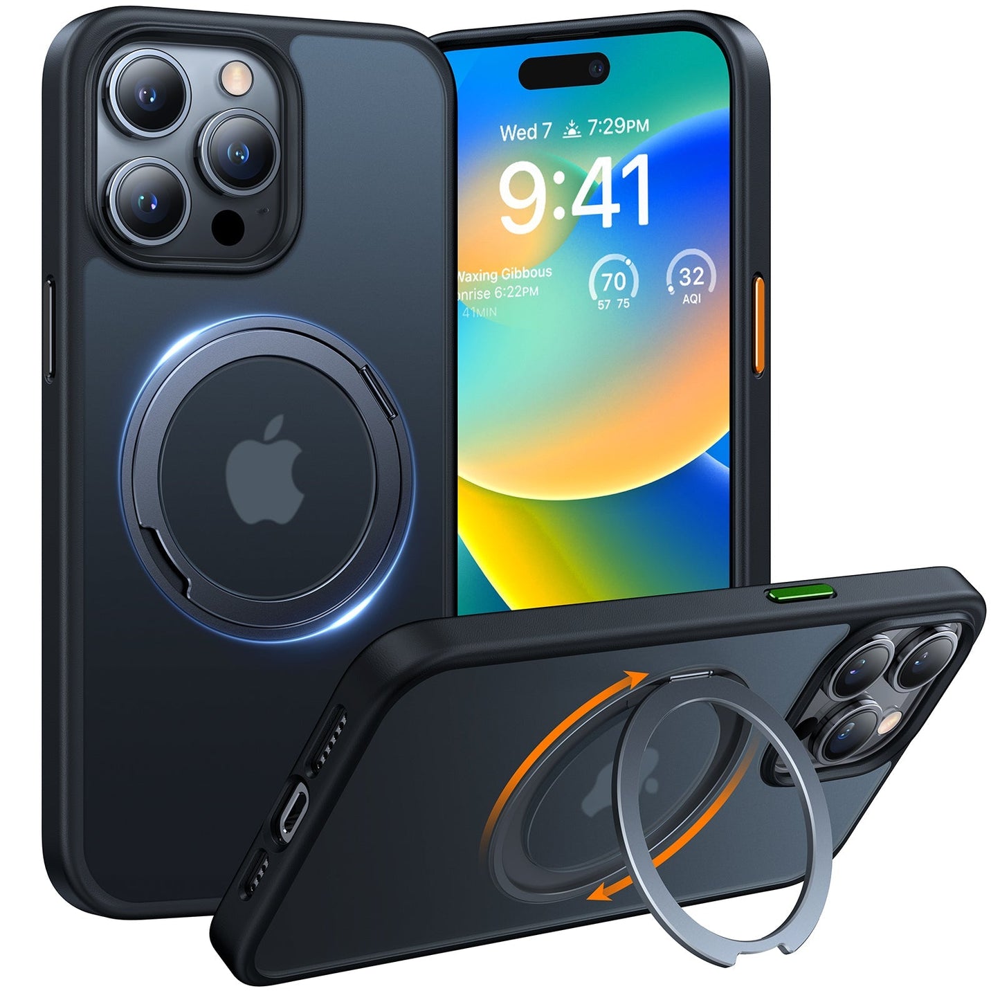 iPhone 13 Series 360° Rotated Stand Magsafe Case