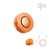 PolarCircle Qi2 25W TEC Cooling Wireless Charger with Adapter - Energy Orange
