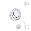 PolarCircle Qi2 25W TEC Cooling Wireless Charger with Adapter - Pearl White