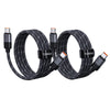 NeoCable 120W Fast Charging Cable 2-Pack (2m / 6.56ft) - Black