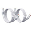 NeoCable 120W Fast Charging Cable 2-Pack (2m / 6.56ft) - White