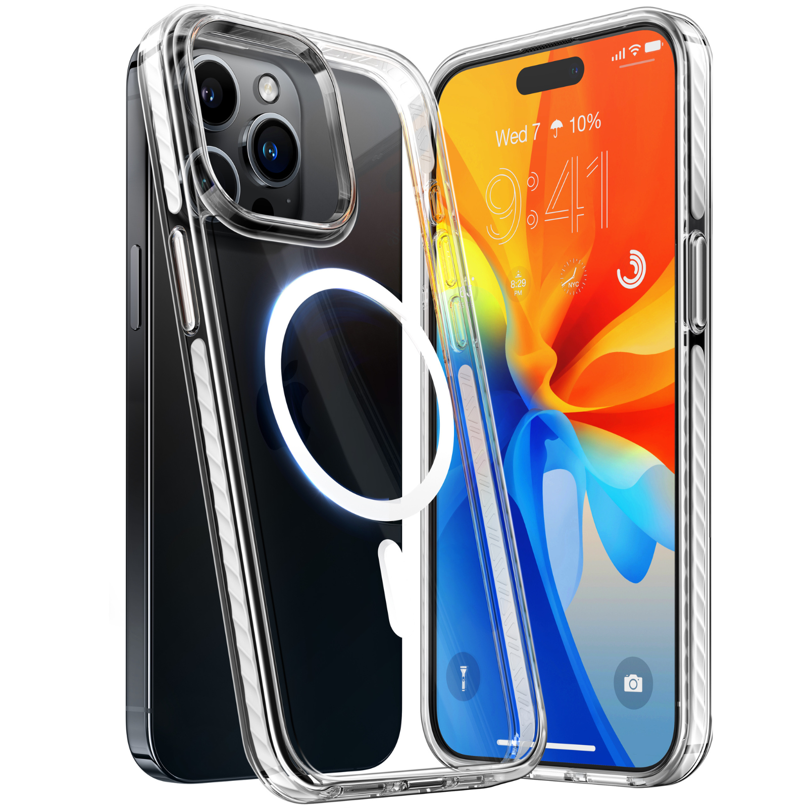 Ultra Thin Transparent Hard Plastic Case for iPhone 15 14 Plus 13