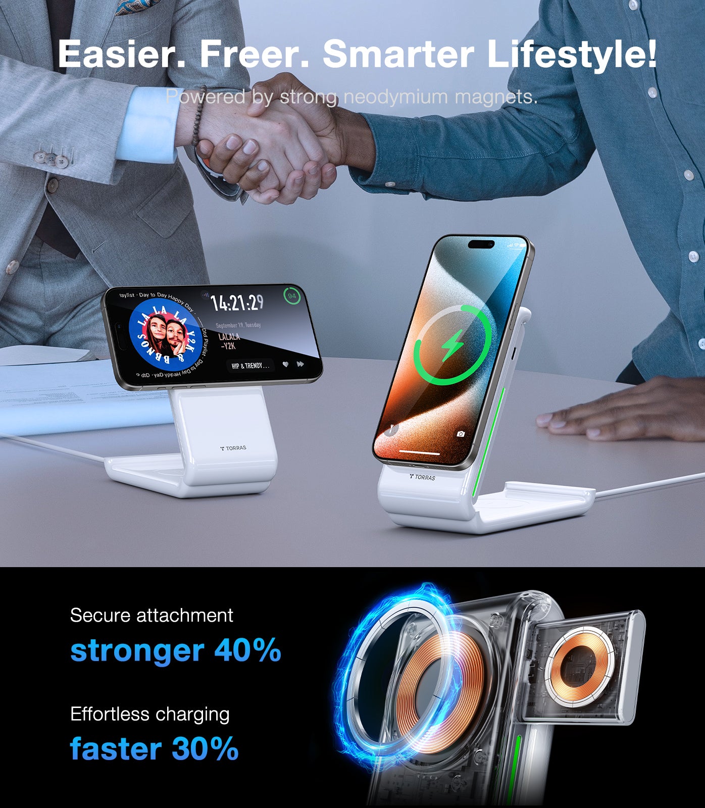 3 in 1 Charging Station with MagSafe Charger Stand