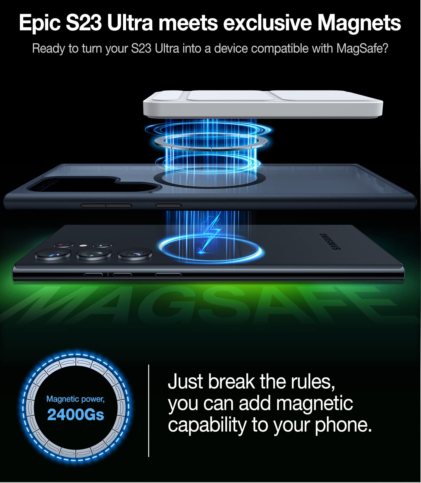 TORRAS Samsung Galaxy S23 Ultra Guardian Magnetic Case