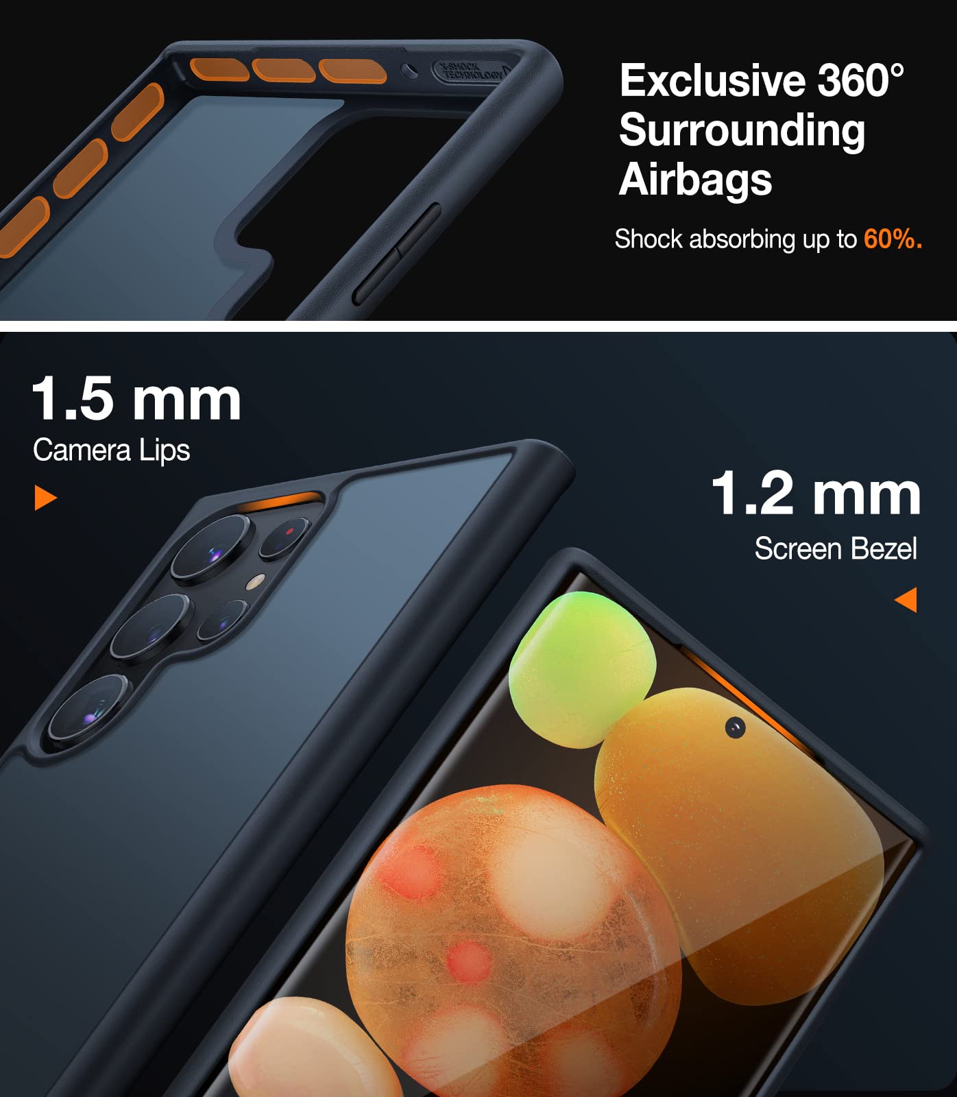 TORRAS Samsung Galaxy S23 Ultra Guardian Shockproof Case