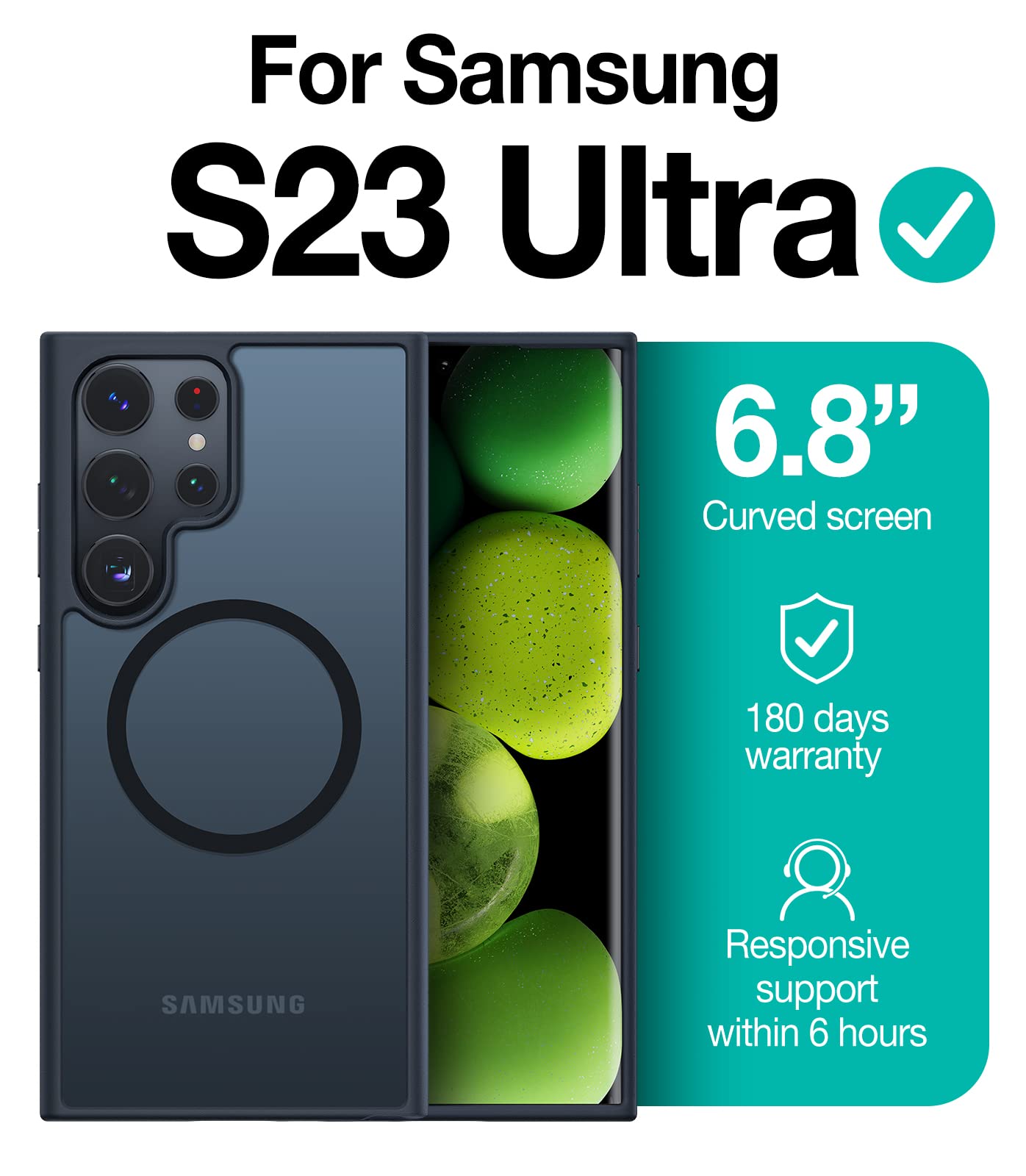TORRAS Samsung Galaxy S23 Ultra Guardian Magnetic Case