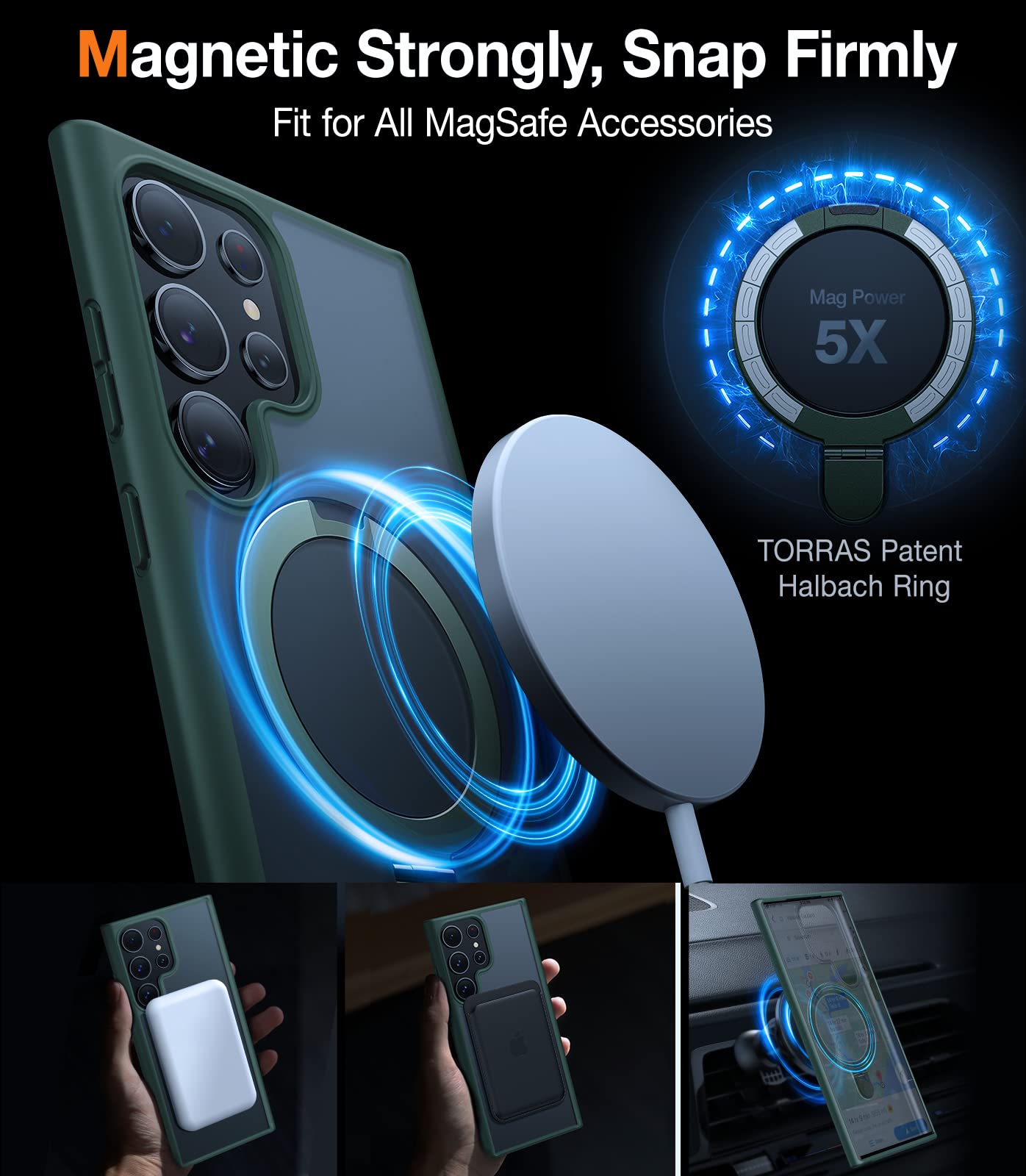 TORRAS Magnetic Designed for Samsung Galaxy S23 Ultra Case