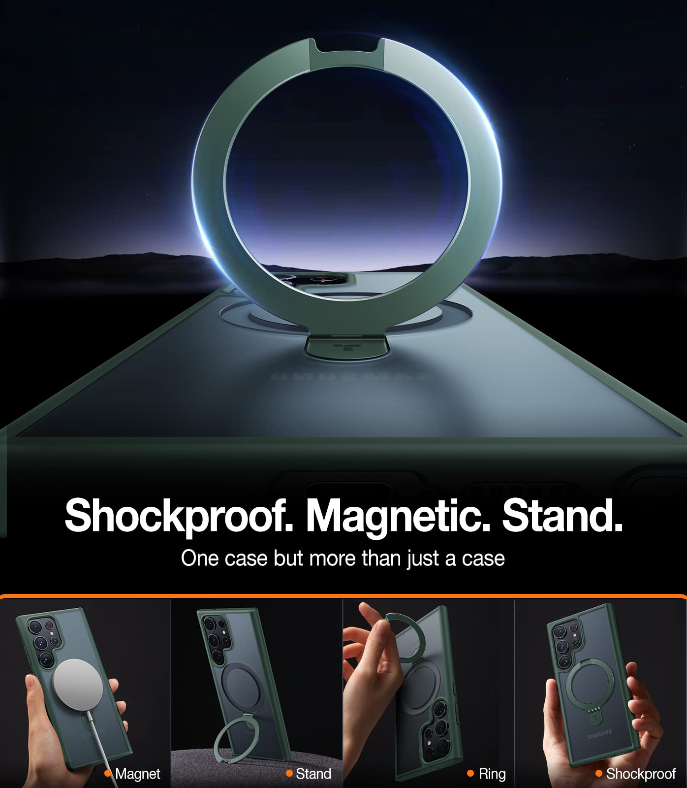 TORRAS Magnetic Designed for Samsung Galaxy S23 Ultra Case
