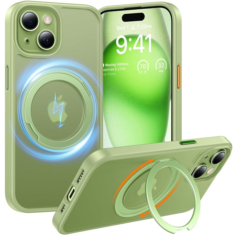 iPhone 13 Series 360° Rotated Stand Magsafe Case
