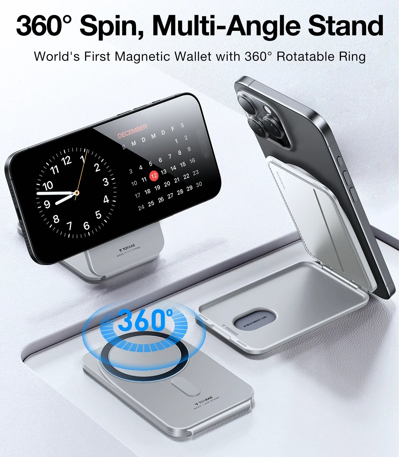 magsafewalletstandmagneticcardholderblack