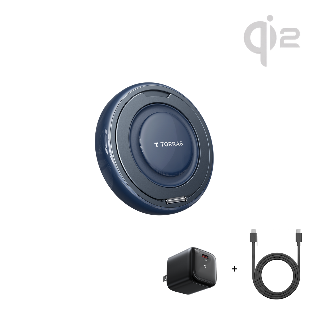 [US Only] Ostand AirCircle Qi2 25W Fast & Fan Cooling Wireless Charger with Adapter