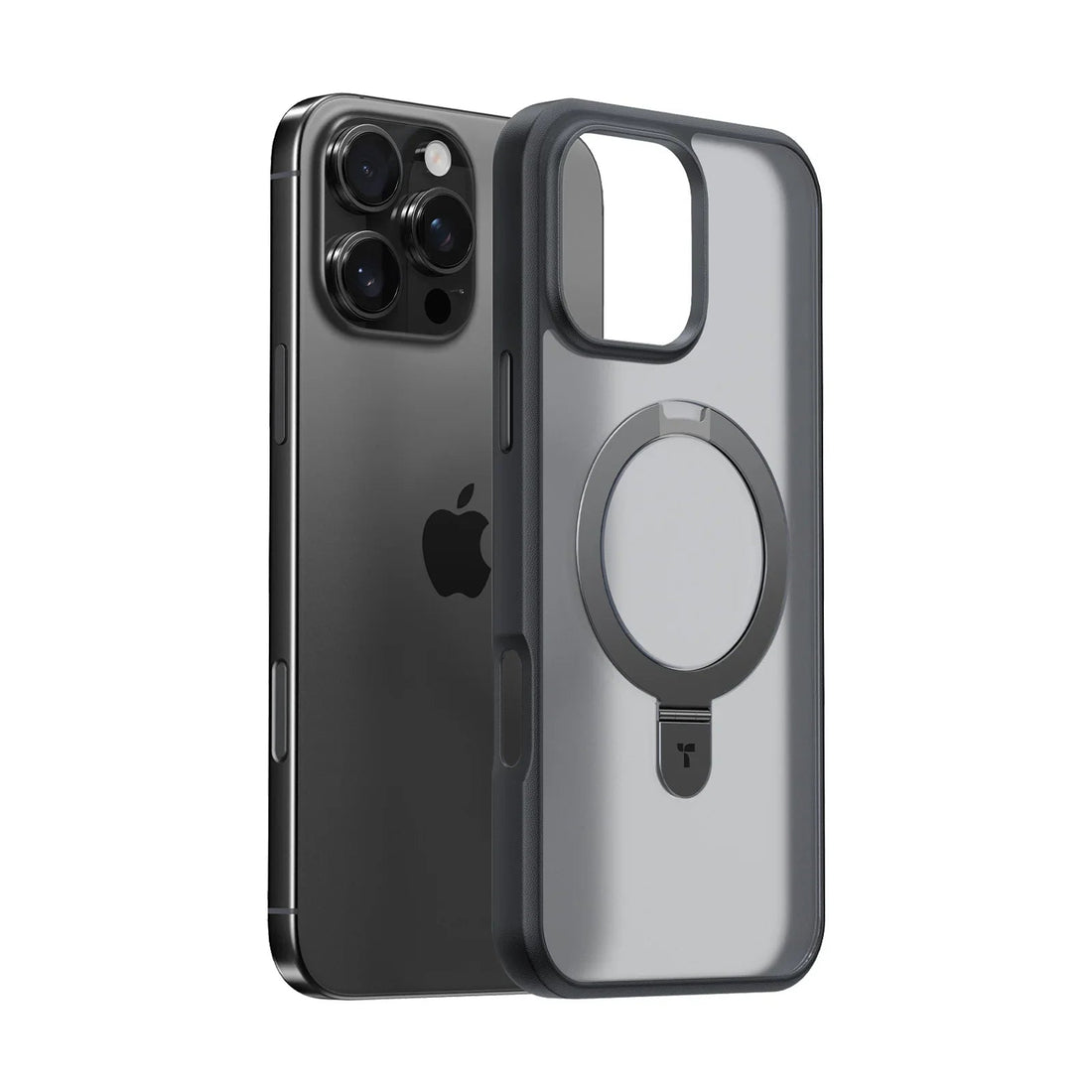 Ostand Q1 Guardian for iPhone 16 Pro Max - TORRAS Ostand Q1 Guardian for iPhone 16 Pro Max: transparent magnetic case.
