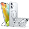 360° Spin Stand MagSafe Case for iPhone 16 - Clear