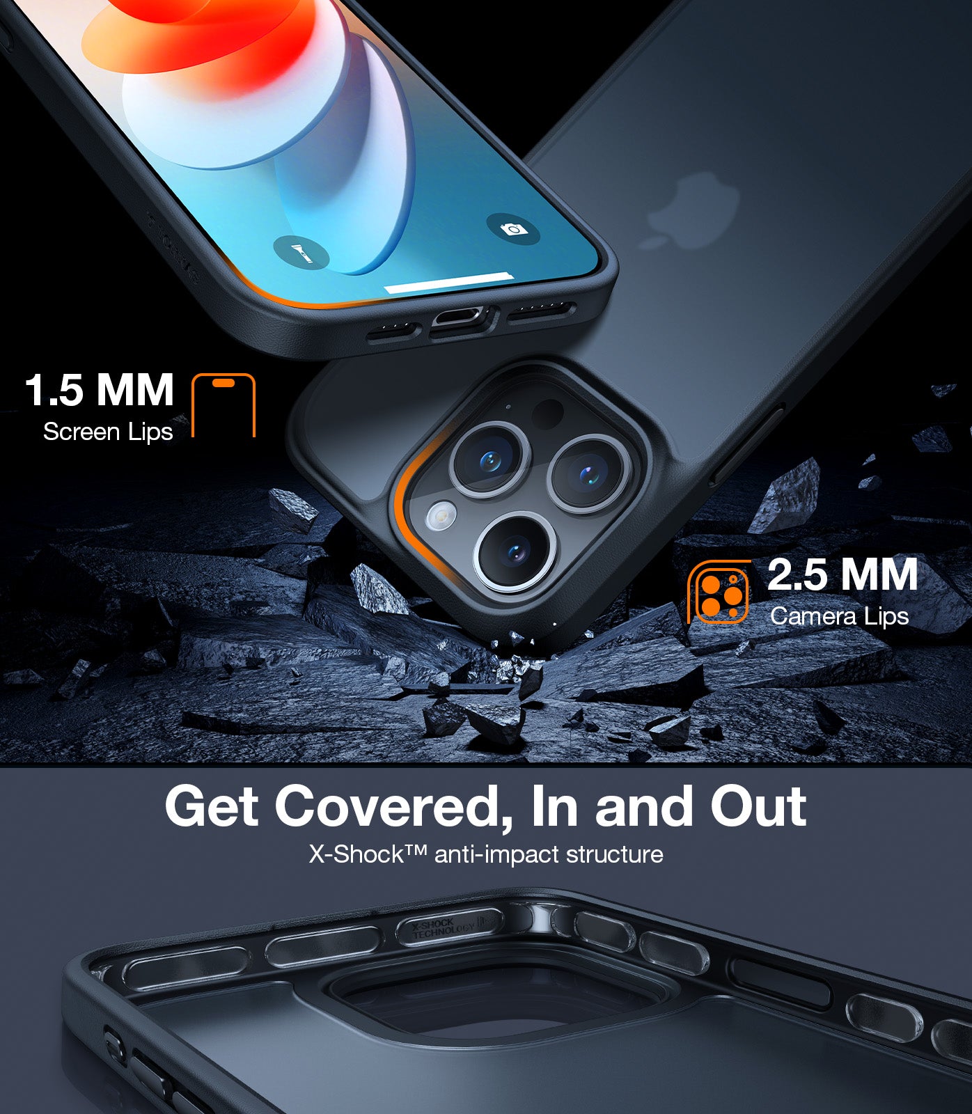 X-LEVEL Guardian Series For iPhone 15 Pro Max Soft TPU Matte Phone