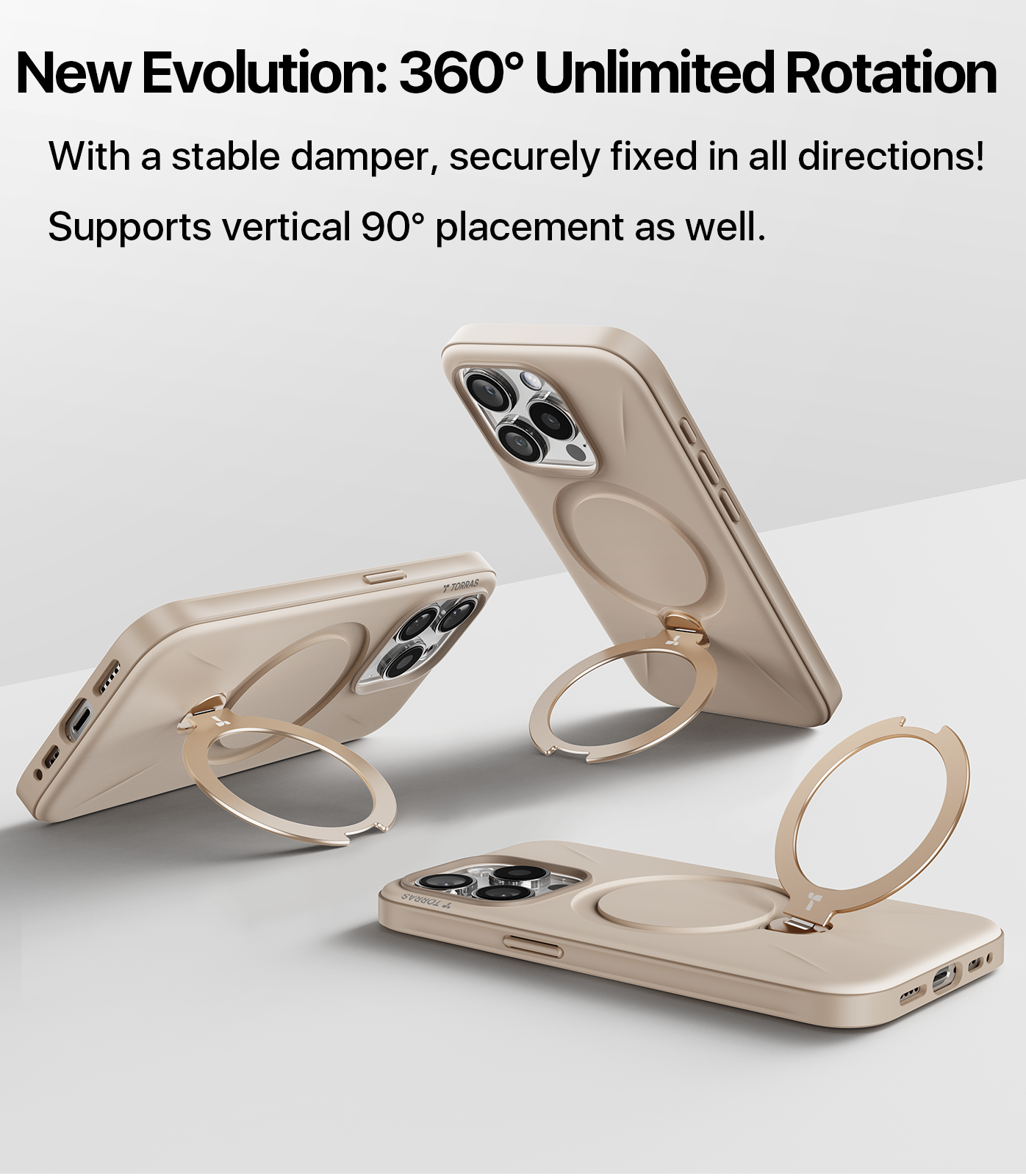 This Magsafe case built-in 360° rotating stand -TORRAS