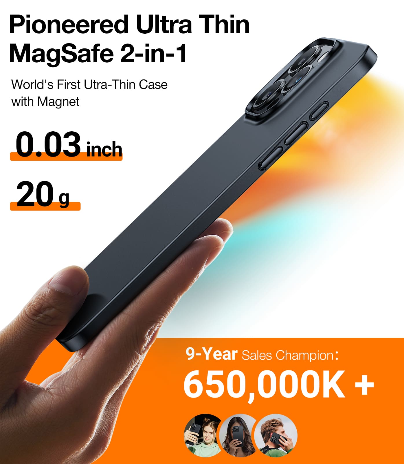 iPhone 15/Pro/Max Magsafe Case - Super Thin Ultra Light iPhone Case Origin