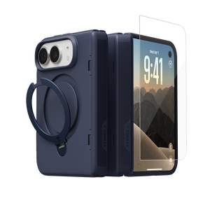 Ostand Q3 Spin for iPhone Duo– Includes 1 Tempered Glass Screen Protectors