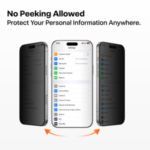 GlassGo Privacy Screen Protector for iPhone 17 Pro