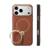 Ostand Q3 VegSkin for iPhone 18 Pro - Amber Brown