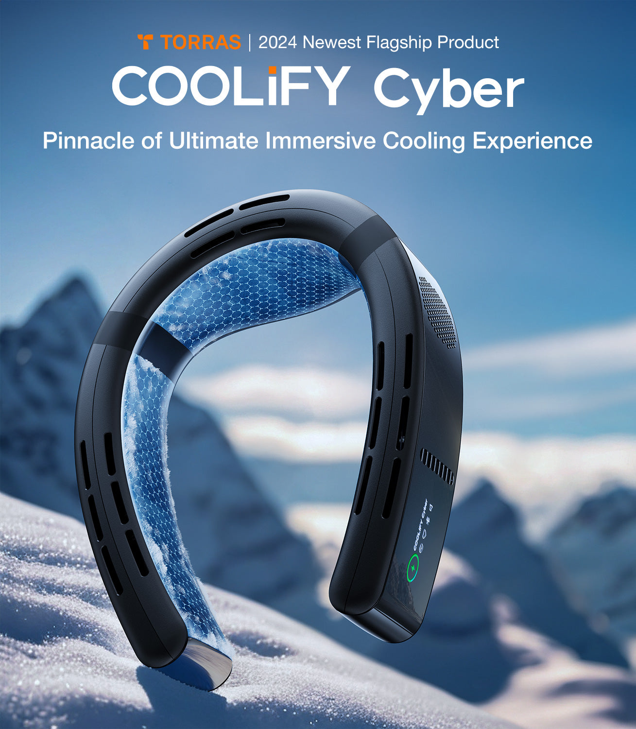 [2024 Flagship] COOLiFY Cyber Smart APP Control Neck Air Conditioner