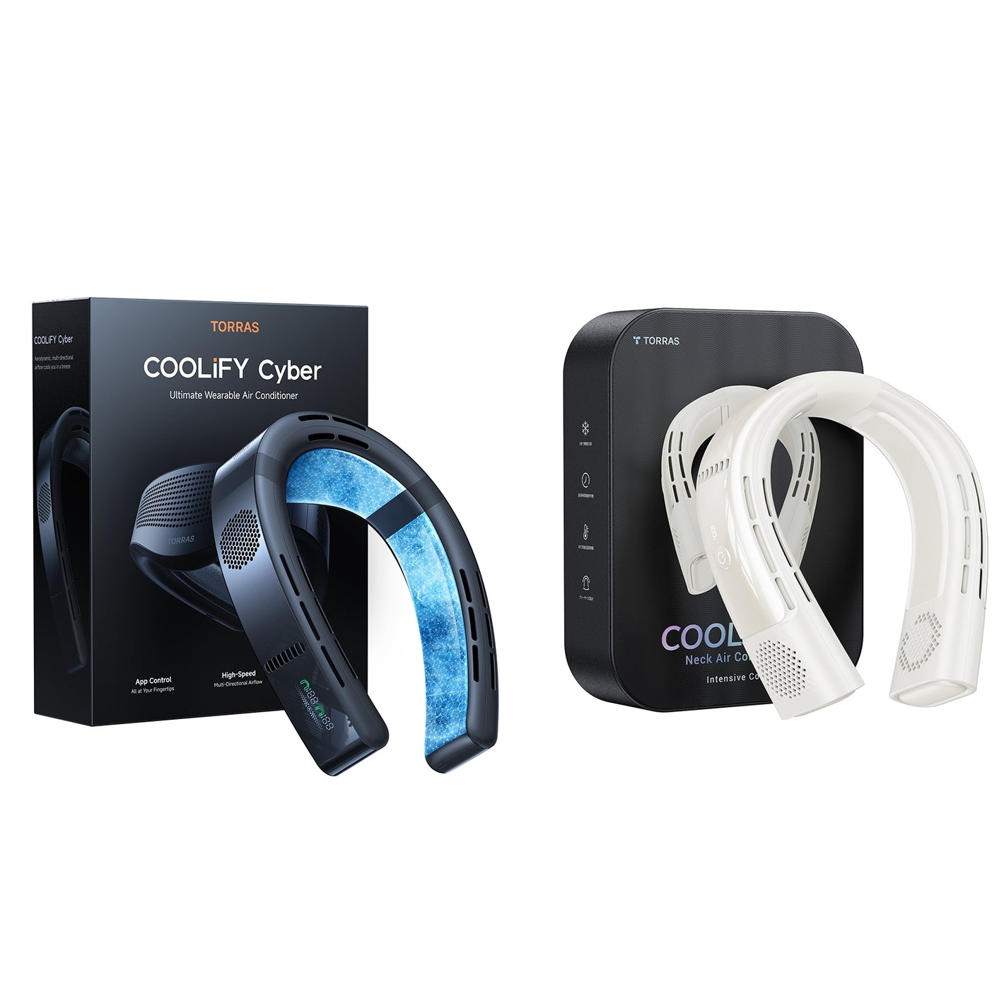 [2024 Flagship] COOLiFY Cyber Smart APP Control Neck Air Conditioner-TORRAS