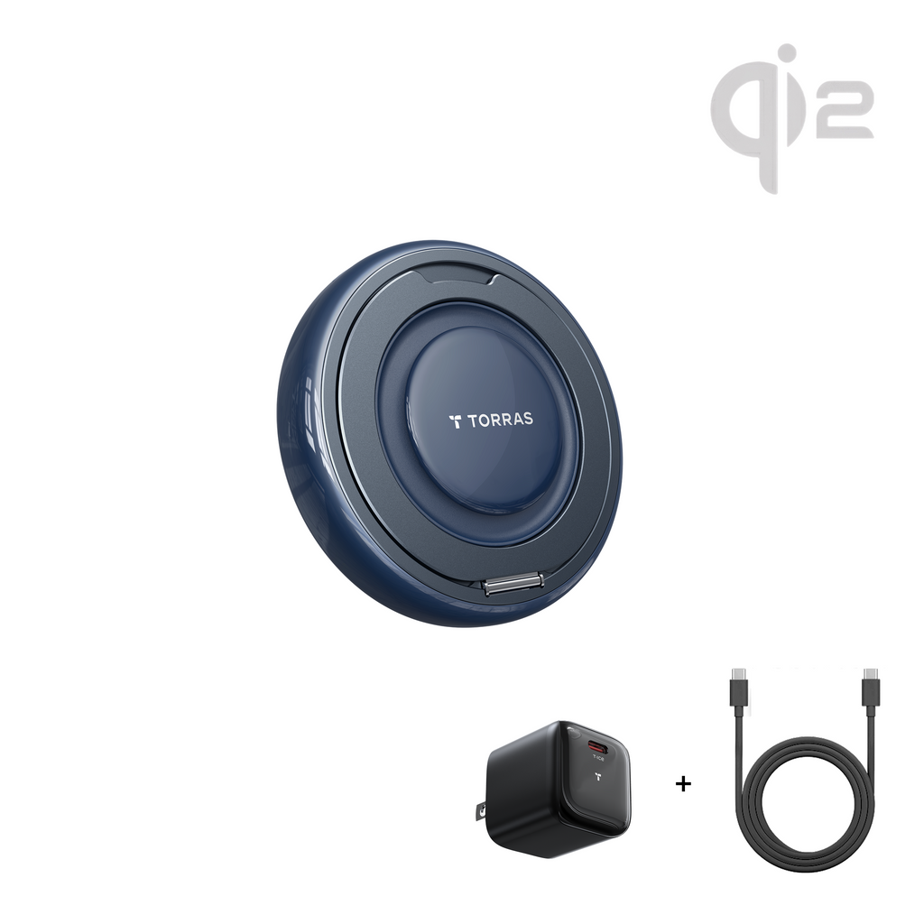 [US Only] Ostand AirCircle Qi2 25W Fast & Fan Cooling Wireless Charger Adapter