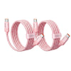 NeoCable 60W Fast Charging Cable 2-Pack (2m / 6.56ft) - pink