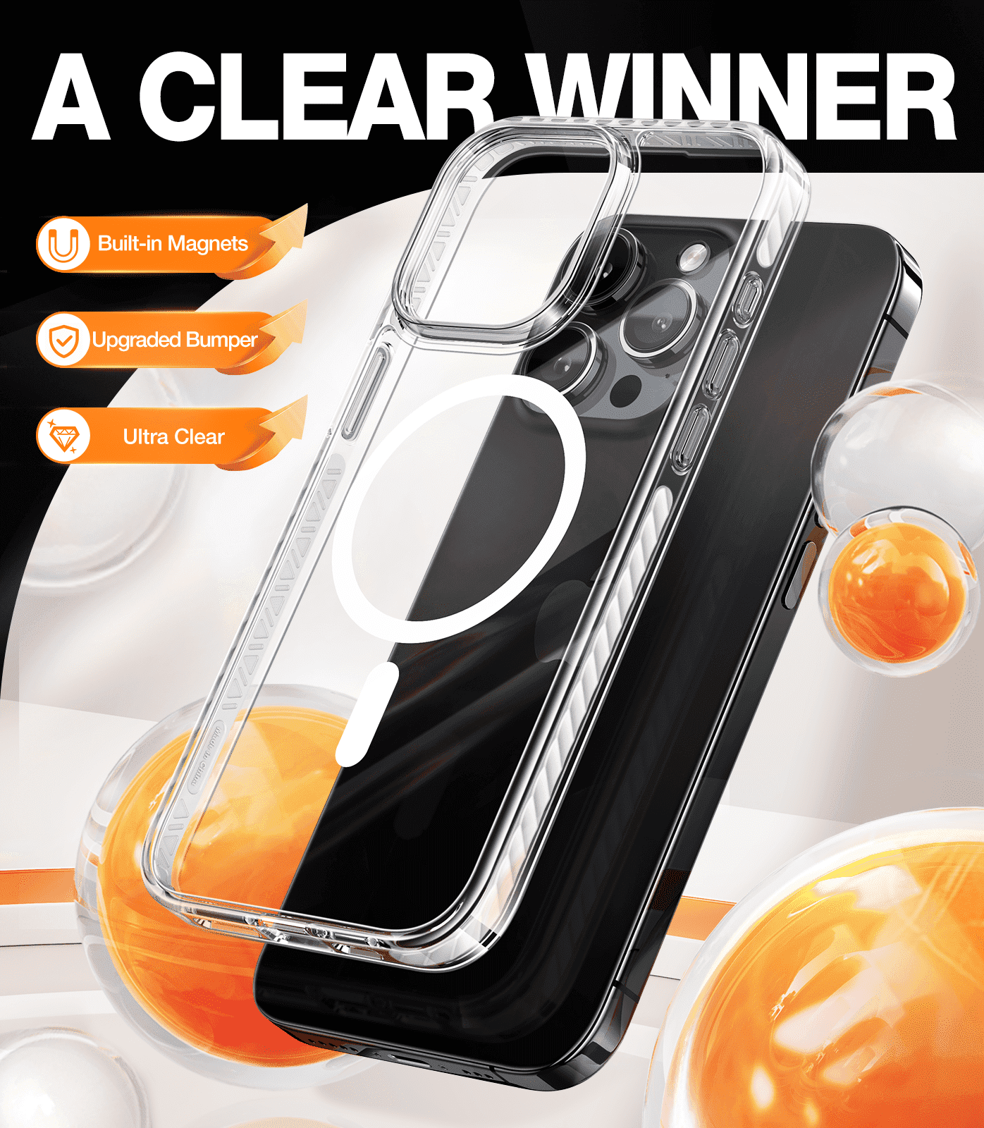 Clear Phone Case for iPhone 15 Plus