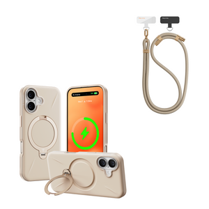 [Bundle]360° Kictstand iPhone case +Phone Strap for iPhone 16 Series