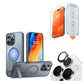 [Bundle]Horizontal&Vertical Kickstand MagSafe Case +Screen Protector for iPhone 16 Series+Camera Protector