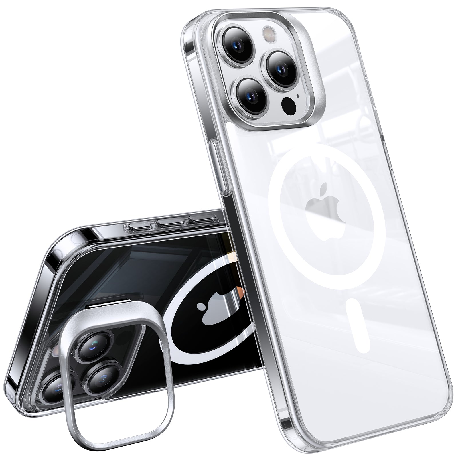 Clear Lstand Magsafe Case for iPhone 15 Series