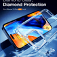 Coque de téléphone transparente à diamants pour iPhone série 15