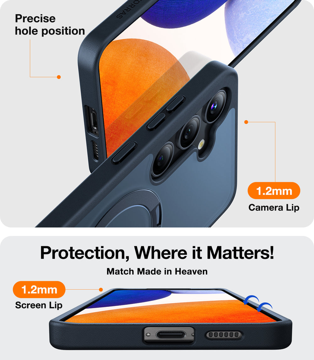Torras Guardian Magnetic Case For Samsung S24 Ultra - Black
