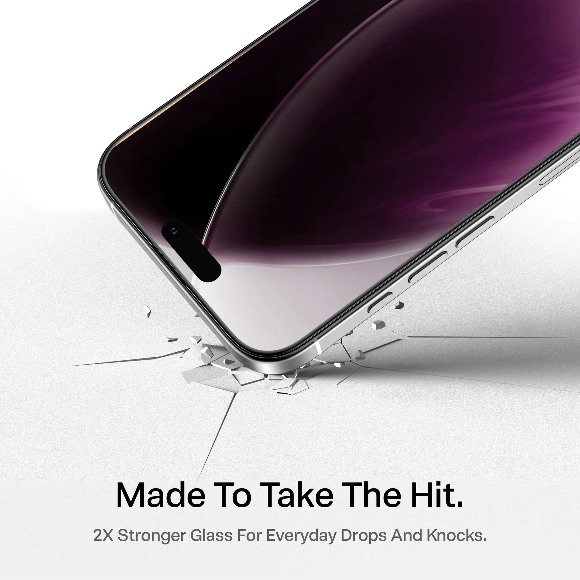 TORRAS HD Shield Screen Protector for iPhone 18 Pro resisting shatter when the phone corner impacts