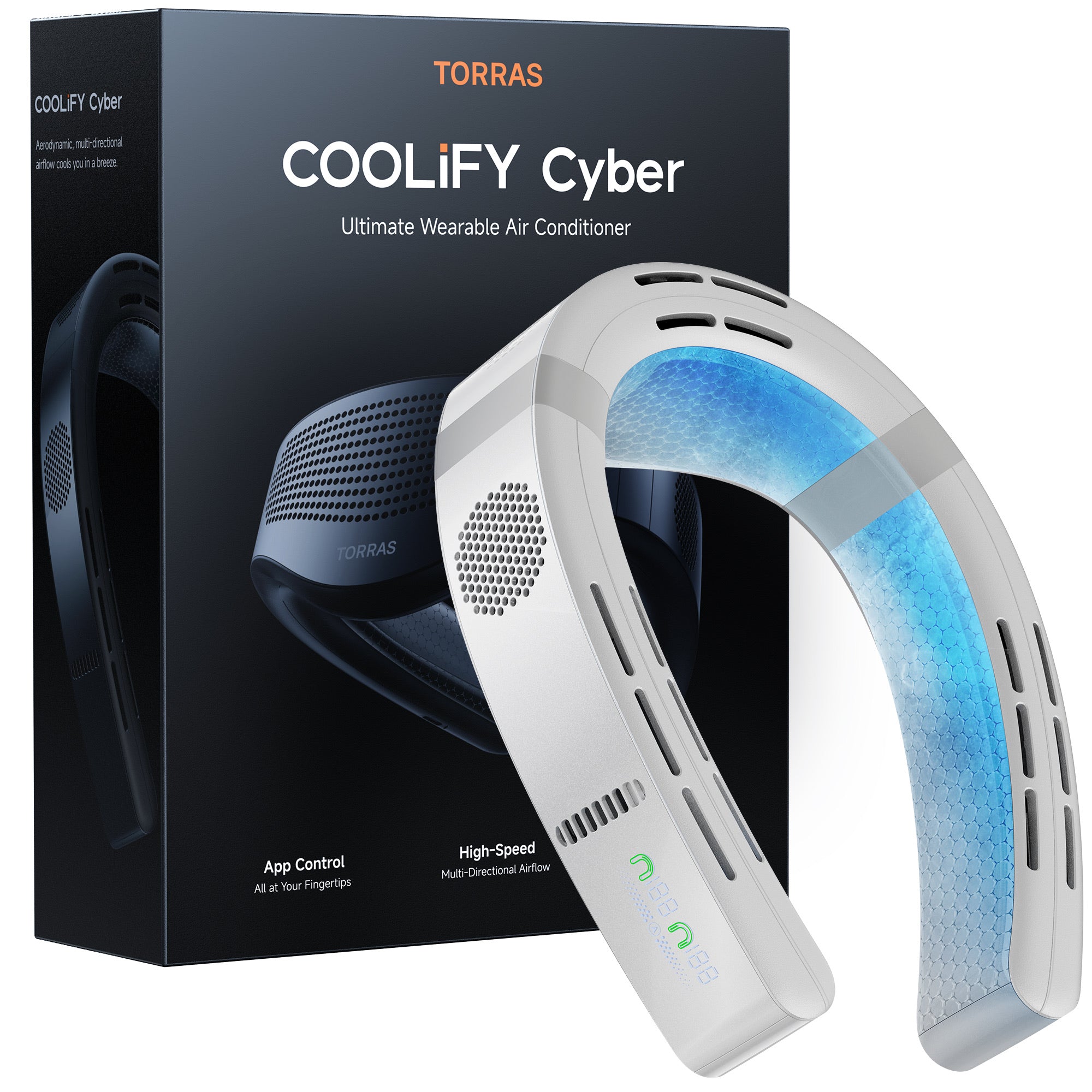 COOLiFY Cyber Portable Air Conditioner | Neck Air Conditioner - TORRAS