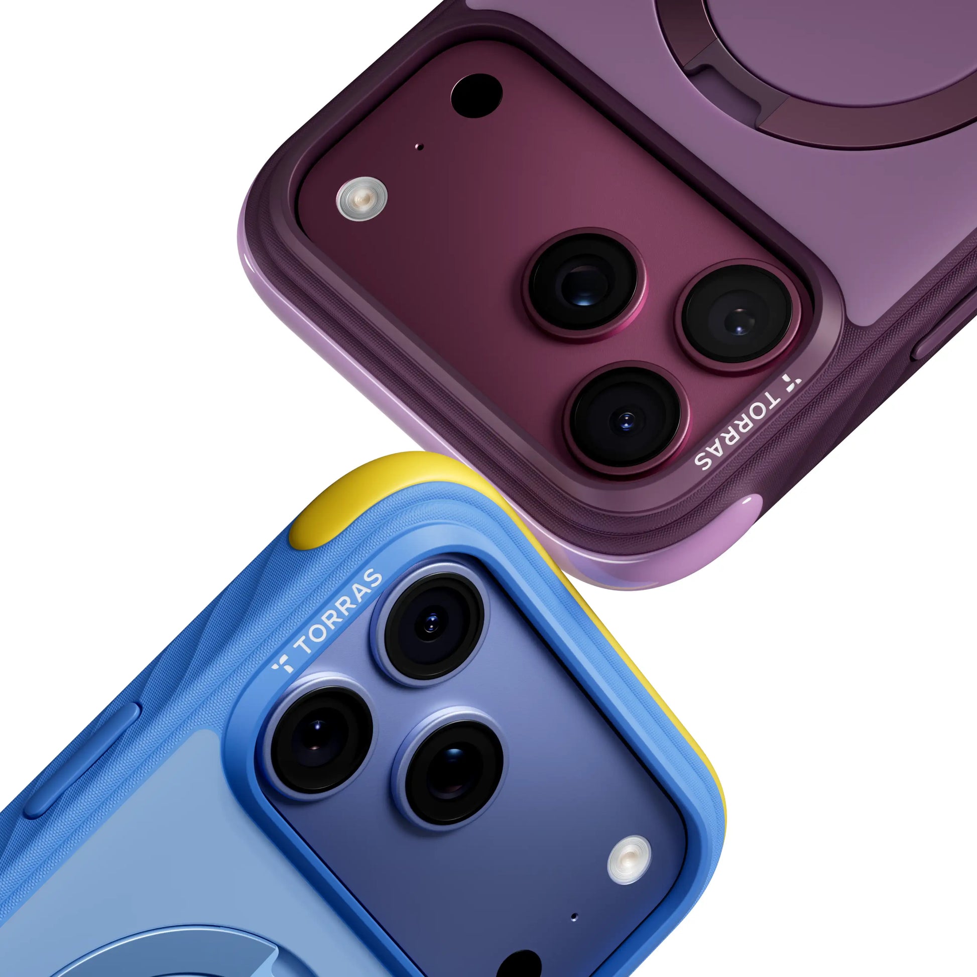 TORRAS Ostand Q3 Rugged case for iPhone 18 Pro/Pro Max with raised screen lip and full port coverage