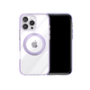 O2Light Crystal Clear case with 360° Rotated stand for iPhone 16 Series - Purple