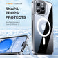Étui Magsafe transparent avec support pour iPhone 15 Pro Max