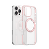 O2Light Crystal Clear Case for iPhone 16 Pro Max - Pink