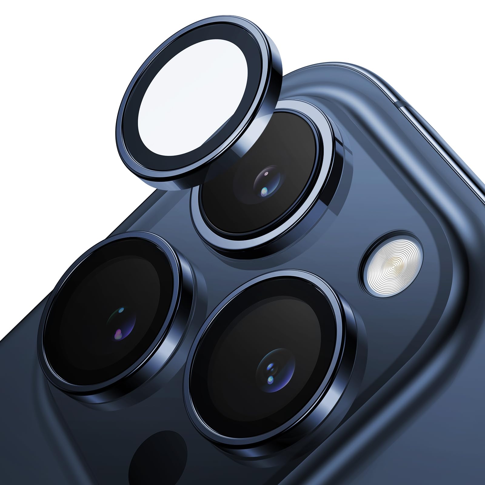 Full Coverage Camera Lens Protector For iPhone 15 Pro Max Frosted