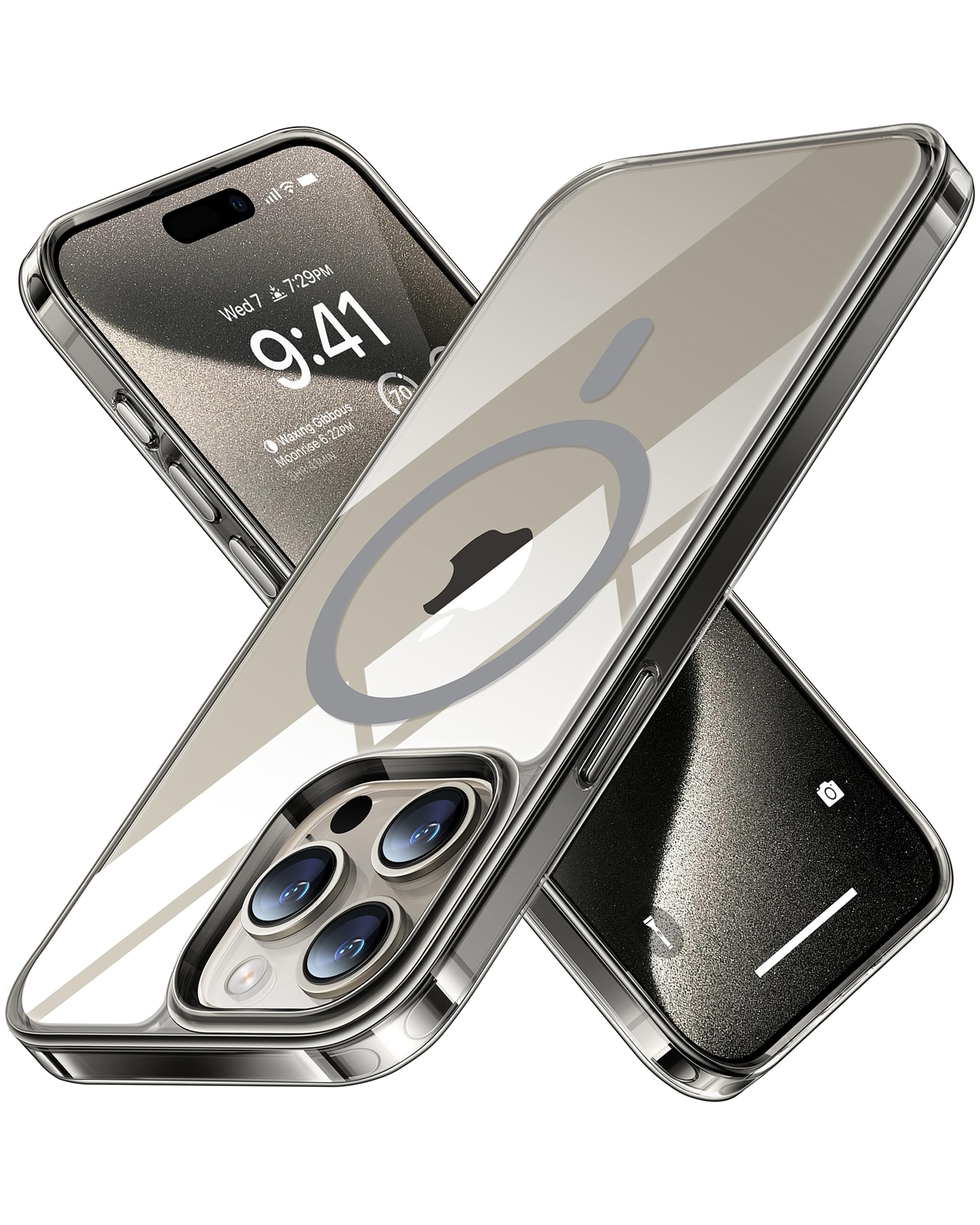 CASEKOO Next Clear Designed for iPhone 13 Pro Case,  [Non-Yellowing][Anti-Fingerprint] 10FT Military Grade Shockproof Protective  Upgraded Case Non-Slip