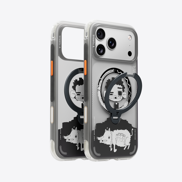 TORRAS×Gawx iPhone17ProMaxケース case_air_Orange_Purple_02_gran