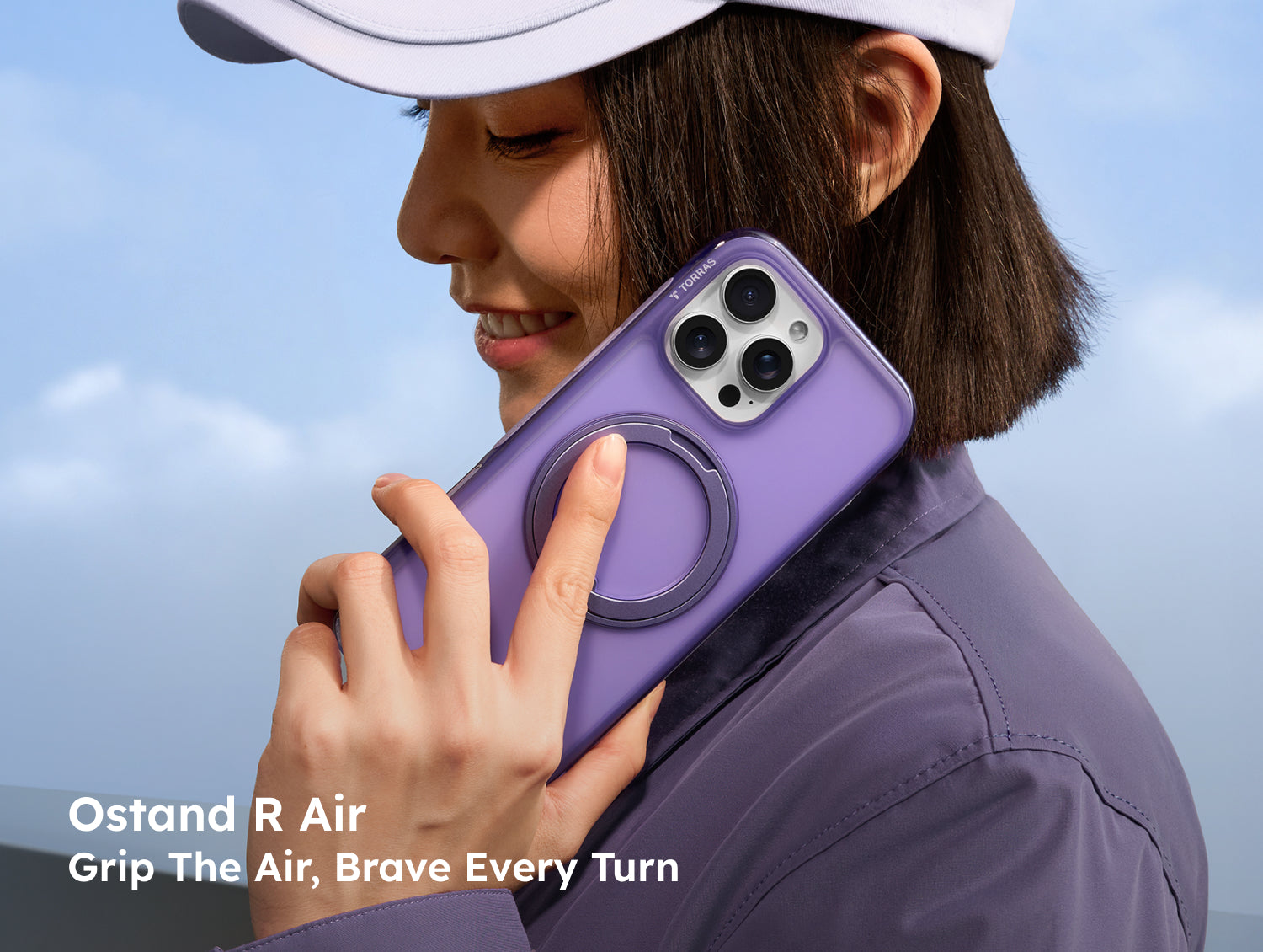au限定】TORRAS UPRO Ostand SR Case for iPhone 16 Pro