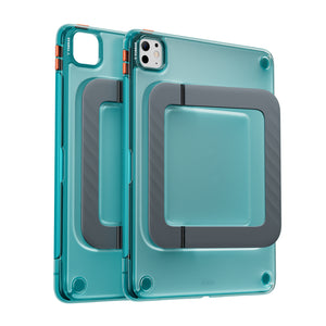 TORRAS Ostand K3 Neo teal iPad Pro 11 inch case featuring a built-in pencil holder