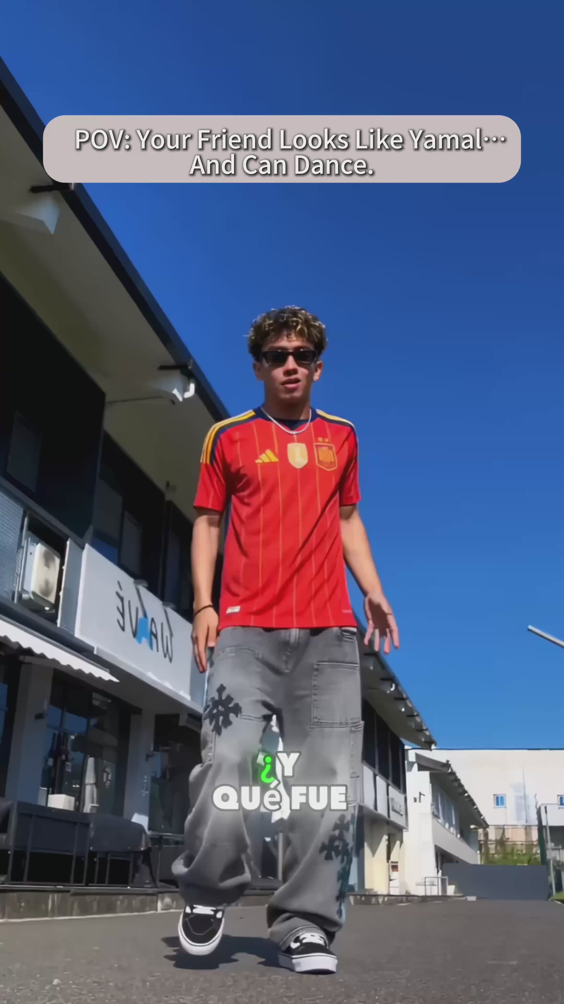Customer video still filmed on a city street
