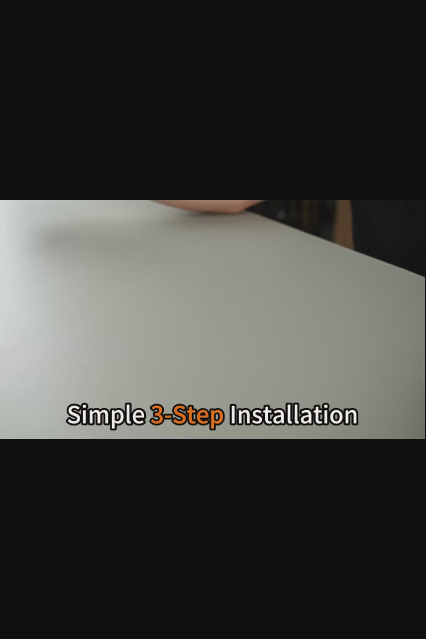 Video still introducing the three-step install process