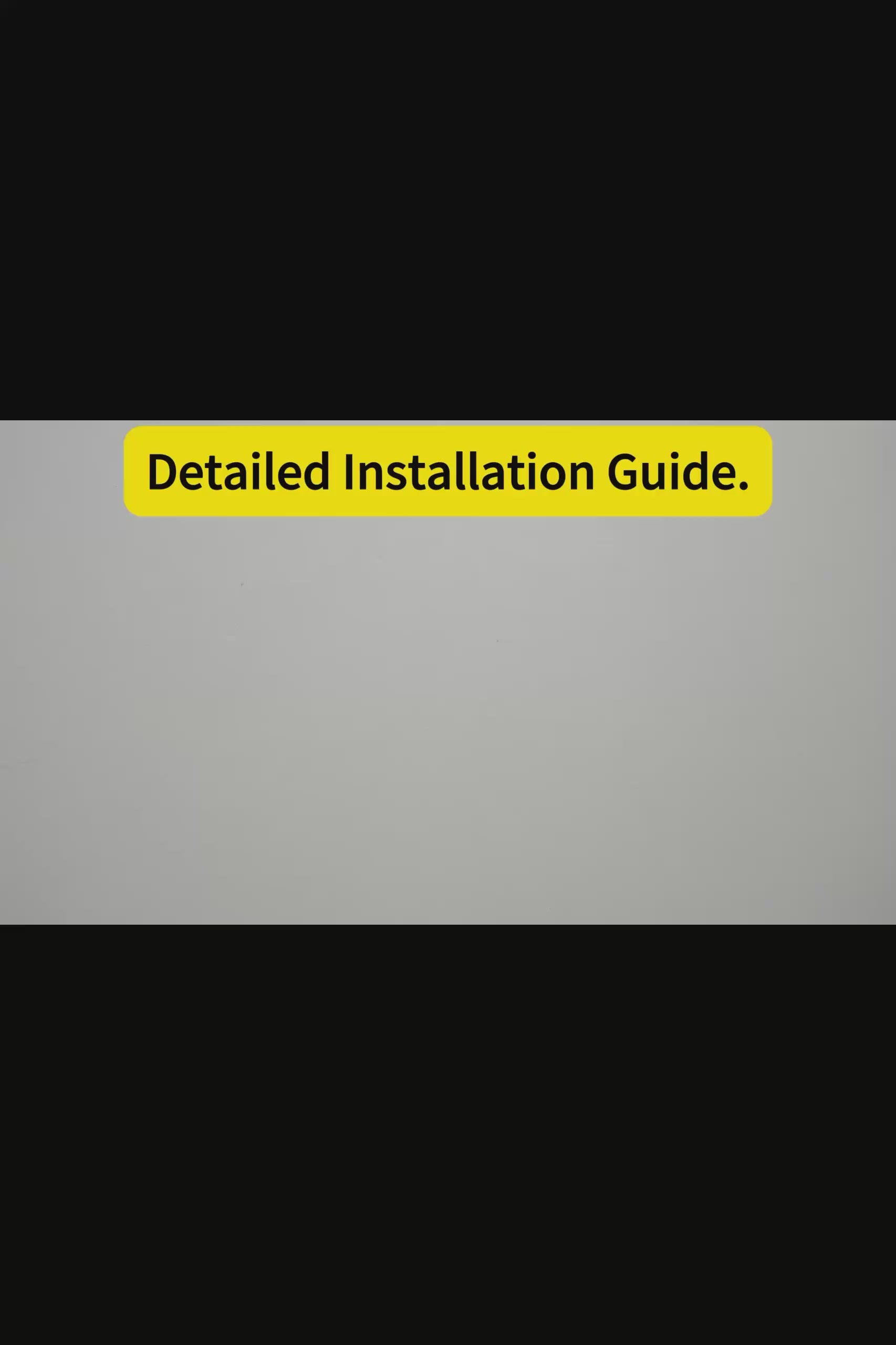 Video still introducing the detailed installation guide